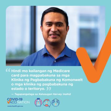 COVID-19 vaccination – Social – Ang mga bakuna laban sa COVID-19 ay makukuha ng lahat sa Australya (COVID-19 vaccines are available for everyone in Australia)