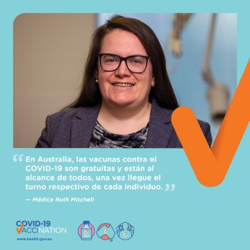 COVID-19 vaccination – Social – Las vacunas contra el COVID-19 son gratuitas para todos en Australia (COVID-19 vaccines are free for everyone in Australia)