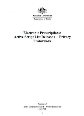Electronic Prescriptions Security and Access Policy