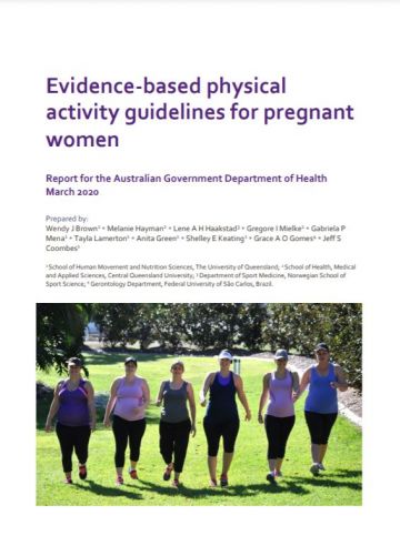 Cover image for Evidence-based physical activity guidelines for pregnant women