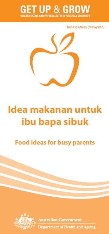 Cover image for Idea makanan untuk ibu bapa sibuk (Food ideas for busy parents)
