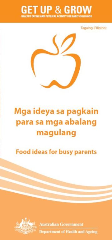 Cover image for Mga ideya sa pagkain para sa mga abalang magulang (Food ideas for busy parents)