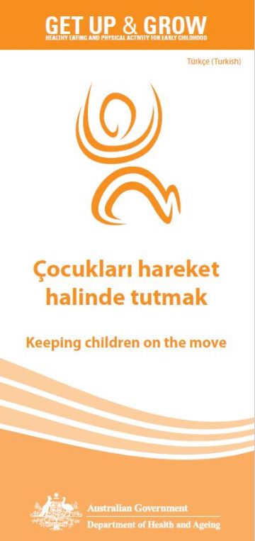 Cover image for Çocukları hareket halinde tutmak (Keeping children on the move)