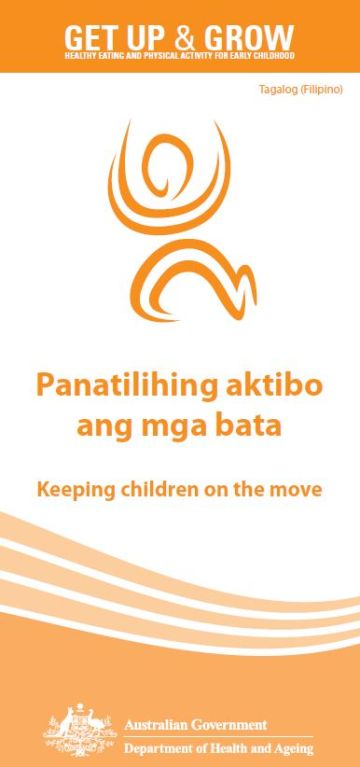 Cover image for Panatilihing aktibo ang mga bata (Keeping children on the move)