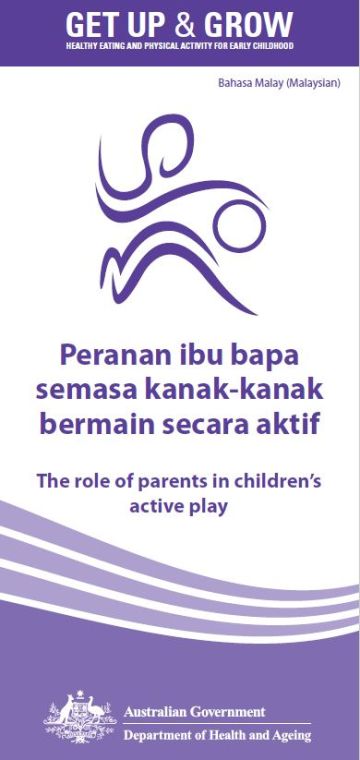 Cover image for Peranan ibu bapa semasa kanak-kanak bermain secara aktif (The role of parents in children’s active play)