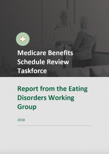 Cover image for Taskforce-endorsed report – Eating Disorder Working Group