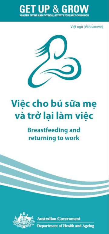 Cover image for Việc cho bú sữa mẹ và trở lại làm việc (Breastfeeding and returning to work)