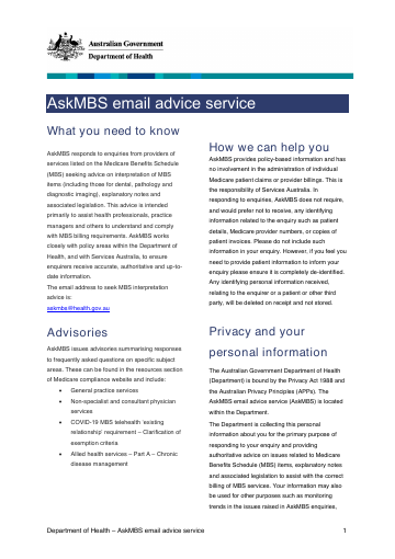 Cover of fact sheet