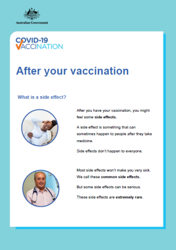 COVID-19 vaccination – After your vaccination