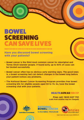 Bowel screening can save lives poster cover image