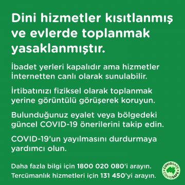 COVID-19 vaccination – Social – Koronavirüs döneminde dini hizmetler (Religious services during COVID-19 outbreaks)