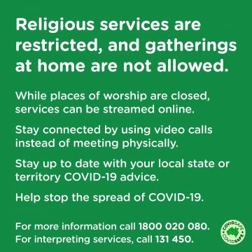 COVID-19 vaccination – Social – Religious services during COVID-19 outbreaks