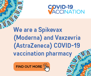 We are a Spikevax (Moderna) and Vaxzevria (AstraZeneca) COVID-19 vaccination pharmacy – web tile