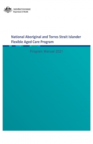 Cover image from National Aboriginal and Torres Strait Islander Flexible Aged Care