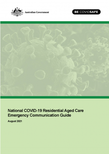 Cover image from National-COVID19-Residential-Aged-Care-Emergency-Communication-Guide