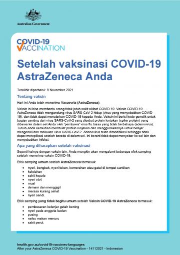 Covid 19 Vaccination Setelah Vaksinasi Covid 19 Astrazeneca Anda After Your Vaxzevria Astrazeneca Vaccine Australian Government Department Of Health