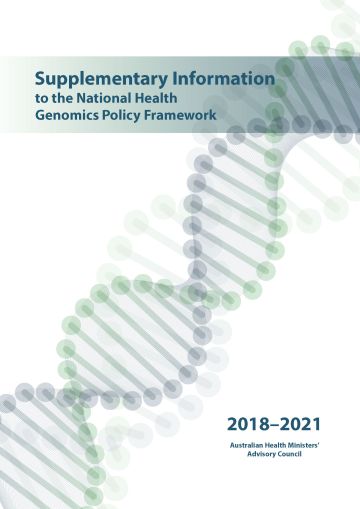 National Health Genomics Policy Framework 2018–2021 – Supplementary information