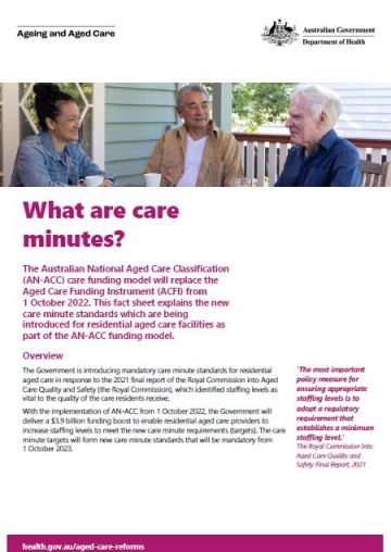 What are care minutes?