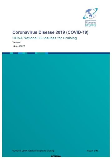 CDNA National Guidelines for Cruising in Australia