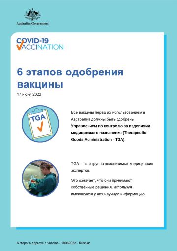 Доступно изложенная информация о 6-и этапах одобрения вакцины