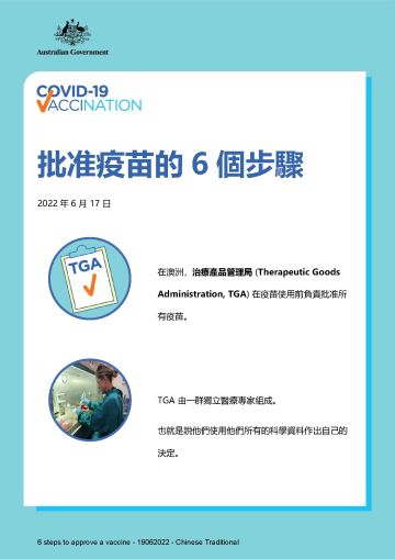 批准疫苗6個步驟的簡短資料