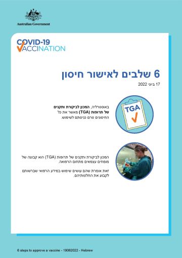 מידע פשוט על 6 השלבים לאישור חיסון