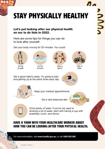 Coronavirus (COVID-19) – Stay physically healthy (Aboriginal and Torres Strait Islander people)