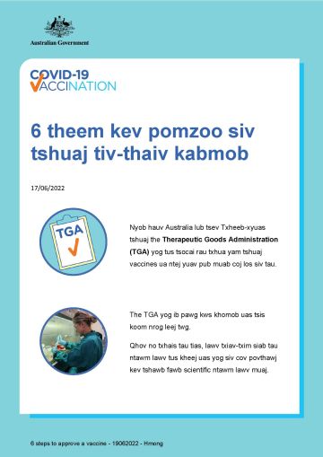 Cov lus qhia yoojyim txog 6 theem kev pomzoo siv tshuaj tiv-thaiv kabmob