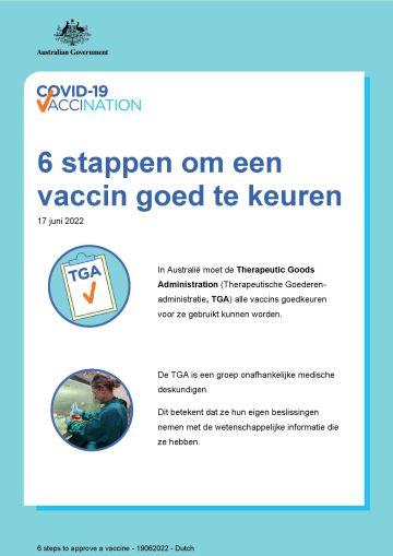 Eenvoudige informatie over de 6 stappen om een vaccin goed te keuren
