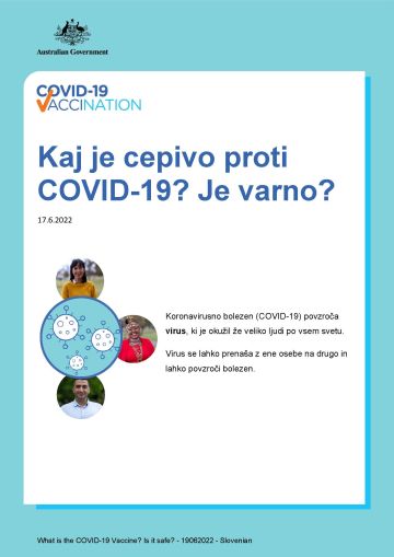 Enostavne informacije o tem, kaj je cepivo proti COVID-19 in o njegovi varnosti