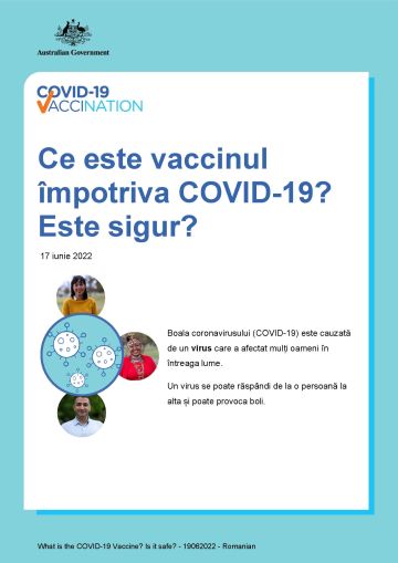 Informații simple despre ce este vaccinul COVID-19, și siguranța acestuia