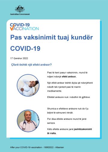 Informacione të thjeshtësuara se çka duhet pritur pas vaksinimit