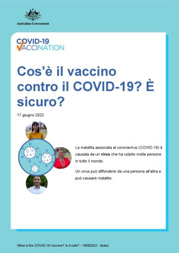 Informazioni semplici su cos'è il vaccino contro il COVID-19 e sulla sua sicurezza