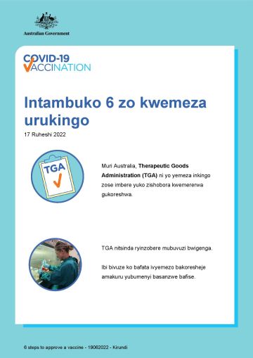 Inkuru isanzwe ku ntambuko 6 kugira ngo urukingo rwemererwe