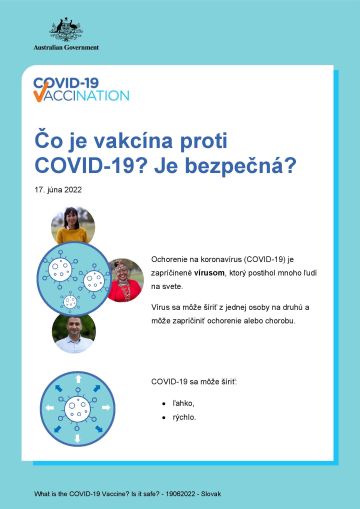 Jednoduché informácie o tom, čo je vakcína a o jej bezpečnosti