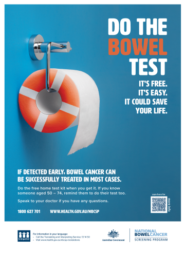 Poster – Do the bowel test poster