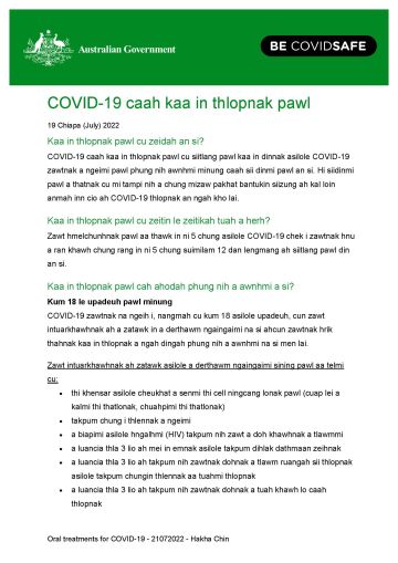 COVID-19 caah kaa in thlopnak pawl