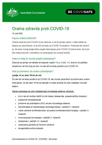 Oralna zdravila proti COVID-19