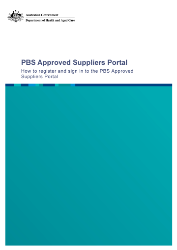 How to register and sign in to the PBS Approved Suppliers Portal cover