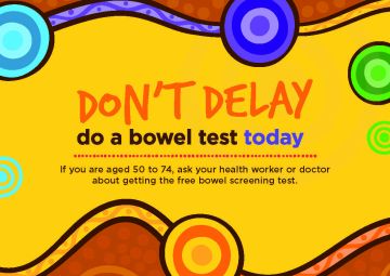 National Bowel Cancer Screening Program – postcard for Indigenous people