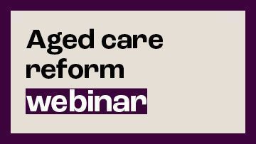 Aged care reform tile