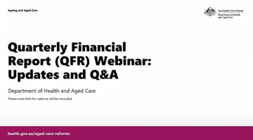 Quarterly Financial Report Webinar: Updates and Q&A