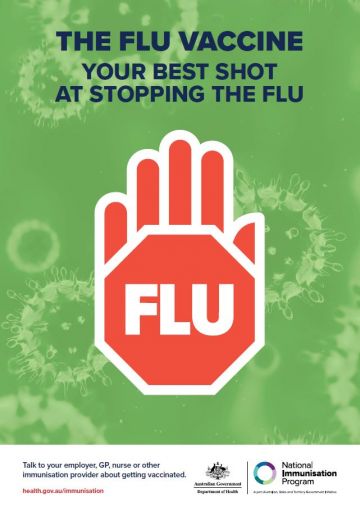 The flu vaccine. Your best shot at stopping the flu in 2019 – poster (aged care)