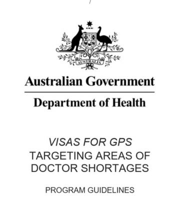 Image of Visas for GPs guidelines cover