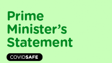 Prime Minister's update covid-19 tile